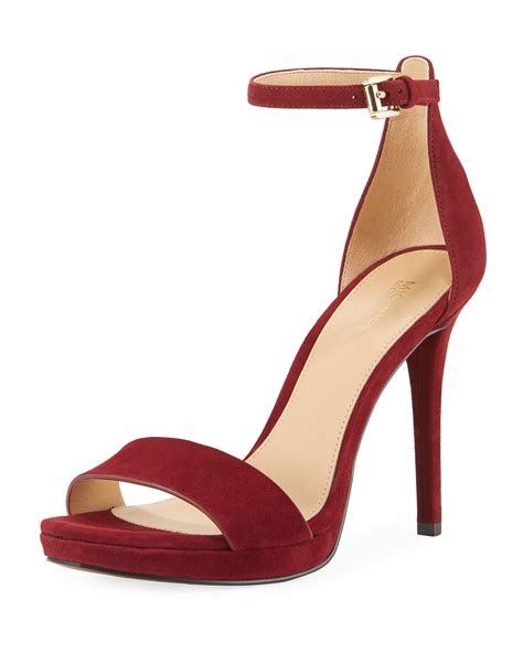 hutton suede sandal size michael kors|Michael Michael Kors Hutton Platform Sandal .